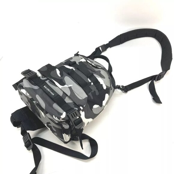 BALENCIAGA 6440312 Camouflage Army Backpack Shoulder Bag 2WAY Backpack - Picture 5 of 14
